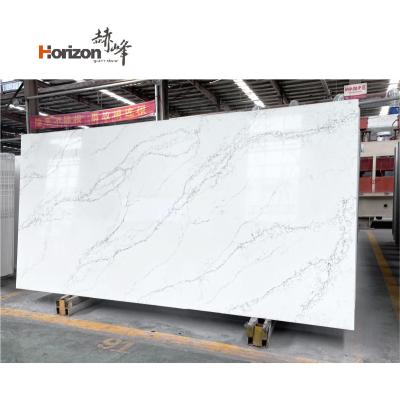 China 3500x2000 Quartz Slab Durable Horizon Gray Sparkle Quartz Slab 2023 Slab for sale