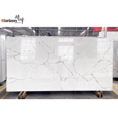 China 2023 Horizon 3200mmx1000mm Stone Quartz Slab Kitchen Countertops Durable Alaska Stone Quartz Slab Countertops Stone Countertops for sale