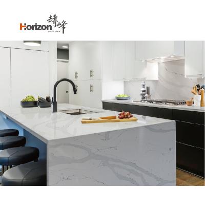 China 2023 3m Durable Artificial Calacatta Countertops Engineered Quartz Stone Slab for sale