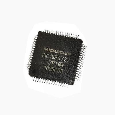 China 100% new and original PIC18F6722-I/PT PIC18F6722-I PIC18F6722 microcontroller IC integrated circuit TQFP64 original for sale