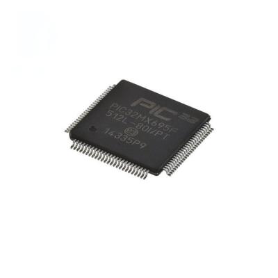 China New New PIC32MX695F512L-80I/PT QFP100 Original 100% Original Microcontroller IC Image Chip for sale