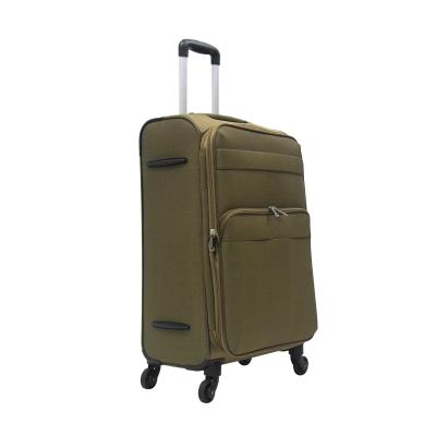 China Fashionable China Wholesale OEM Customized Durable Soft 4 Wheel Luggage for sale