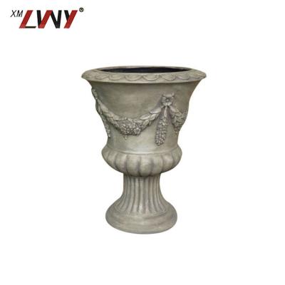 China Customization Resin Flower Plant Standing Indoor Pots for sale