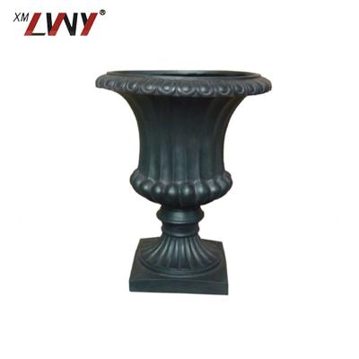 China Hot Sale Farmhouse Luxury Fancy Garden Decoration Tall Flower Pots Roman Basin For Party Wedding Decoration for sale