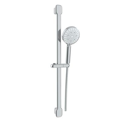 China Chrome Adjustable Sliding Bar Shower Rail with Shelf Bathroom Accessories for sale