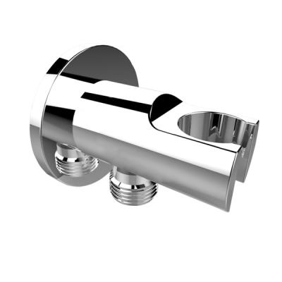 China Holder Adjustable Chrome Brass Handheld Shower Wall Mount Shower Arm Bracket for sale