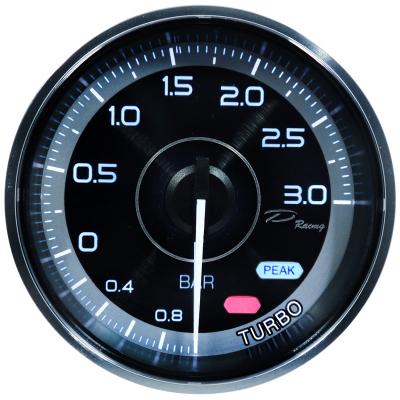 China 60mm turbo -1-3 bar thrust gauge led display diesel turbo meter 60mm for sale