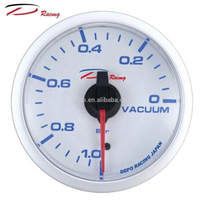 China 52mm Car Vacuum Gauge Aluminum High Quality Super White Blue LED Display for sale