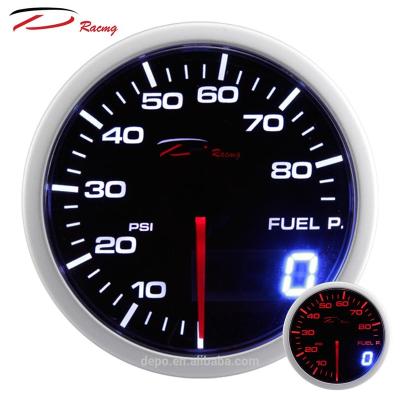 China White And Amber LED Digital And Analog 60mm Fuel Pressure Gauge WA6067BLED for sale