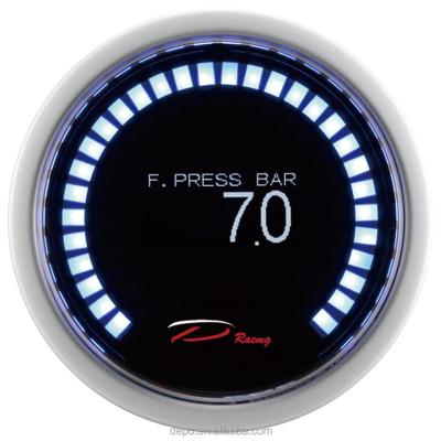 China 52mm Space Tech Digital OLED Display with 30LED External Auto Fuel Pressure Gauge 5267OLED-WP for sale