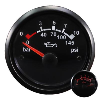 China 52mm Plastic Marine Promotion Item Oil Pressure Gauge for sale