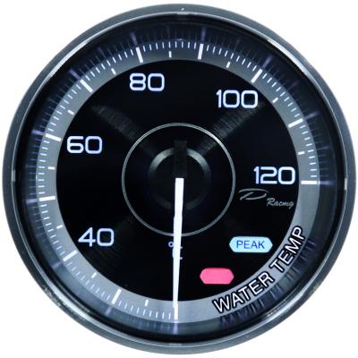 China 60mm Water Temperature Gauge Led Display 60mm Brushed Metal Plate Water Temperature Gauge for sale