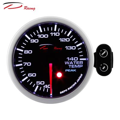 China 52mm Car Accessories Dual Colors Stepper Motor Racing Electric Auto Water Temperature Gauge 52mm for sale