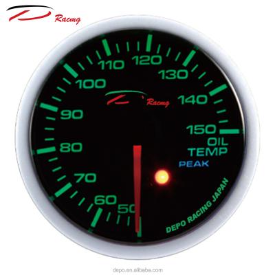 China 60mm Aluminum 7 Color Oil Temp Gauge With Remote Controller for sale