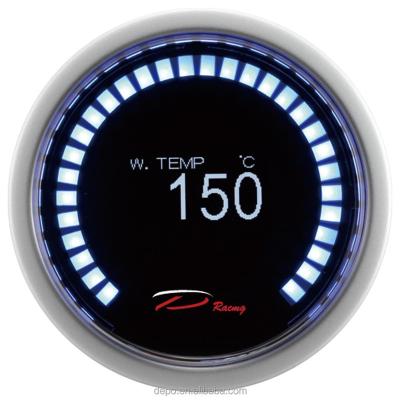 China 52mm 30OLED Digital OLED Display With 30LED External Auto Depo Racing Oil Temp Gauge 52mm for sale