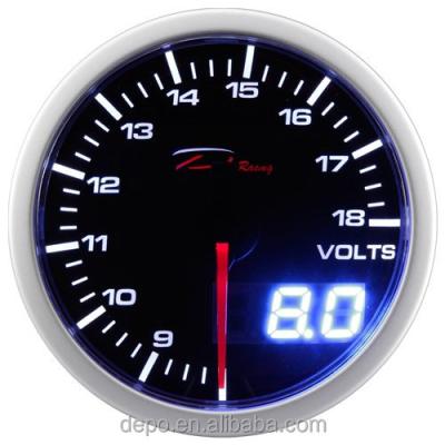 China 60mm Led Digital Volt Gauge Automatic Stepper Motor D Racing Volt Gauge 60mm for sale