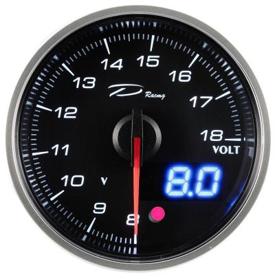 China 60mm Analog And Digital Volt Gauge DX6091B-WP for sale