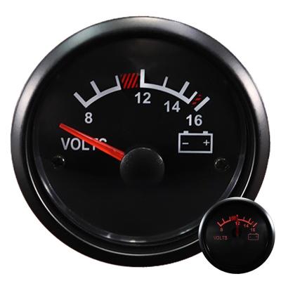 China 2019 Analogs Plastic 52mm Marine Led Voltmeter Volt Gauge for sale