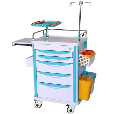 China Modern good quality and cheap price of hospital emergency trolley factory treatment accident trolley for sale