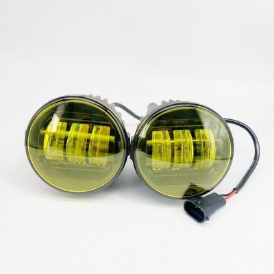 China 3 Inch Universal Waterproof LED Round Fog Light For Nissan 32W QCFL321 Yellow Light for sale