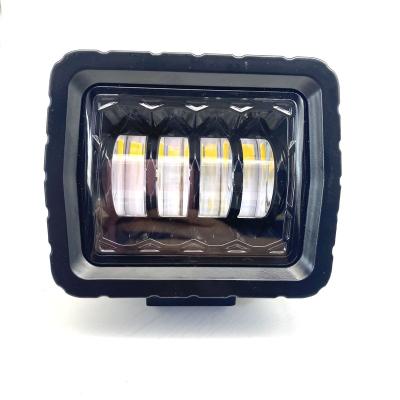 China new convex lens 4 inch 30w 24volt square truck tractor 9-30v led led tractor for working lightweight drive light 4LENSES/5LENSE UNIVERSAL QCFL for sale