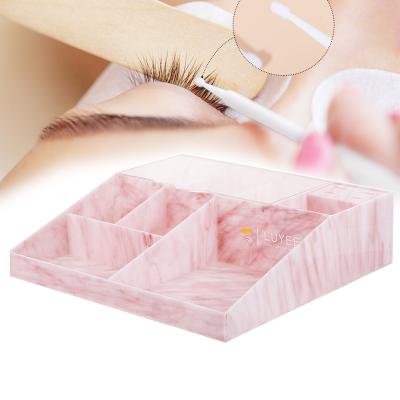 China Custom Size Eyelash Tool Storage Rack Holder Size Eyelash Tweezers Display Acrylic Lash Organizer Box With Tweezers Tool Holder for sale