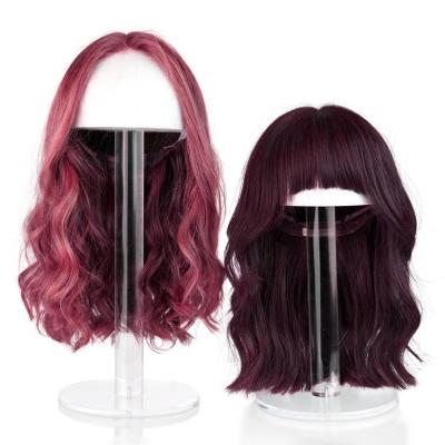 China Professional Custom Acrylic Wig Headstand Hair Stand Extensions Barber Shop Hair Stand Extensions Hair Stand Hair Salon Stand for sale