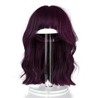 China Main Natural Acrylic Wig Holder Stand Hair Tool Holder Hair Extension Comb Hair Extension Holder Display Wig Holder Stand Tool for sale