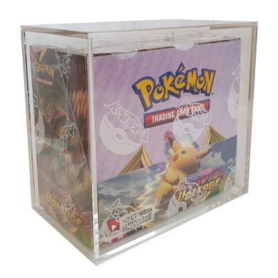 China Acrylic Pokemon Thruster Box Case Display Case Pokemon Protective Trading Card Box For Legendary Pokemon Collectible Thruster Box for sale