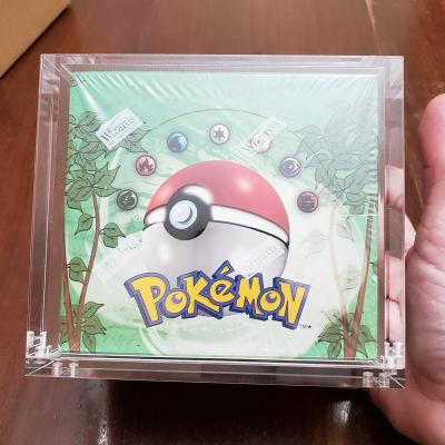 China Acrylic Pokemon TCG Booster Box Display Case Pokemon TCG Booster Box Pokemon Card Game Booster Box Acrylic Magnetic Cover for sale