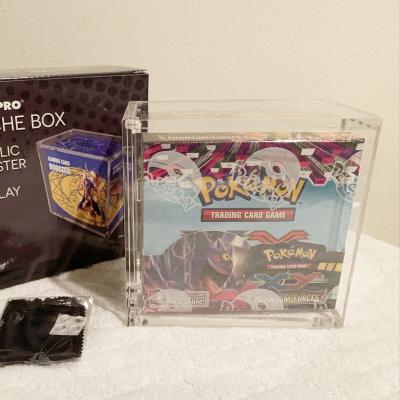 China Pokemon Cards Evolutions Box Case Pokemon Cards Acrylic Evolutions Box Case pokemon acrylic booster box for sale