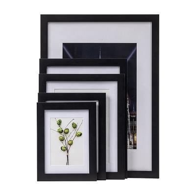 China Decorative Picture Frame US Art Frames 18x24 Black 1 Advance MDF Compound, Wall Decor Picture Or Poster Flat Wood Frame for sale