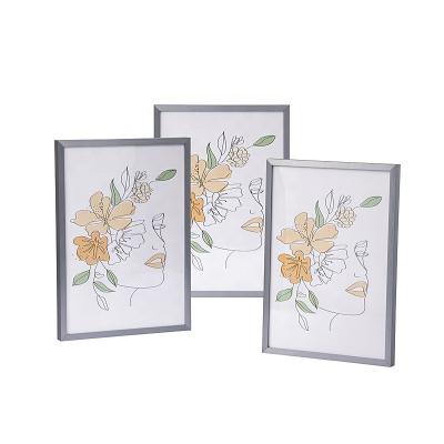 China Wholesale Custom Fashionable Classical Wall Art Painting Factory View Metal Picture Aluminum Picture Frame Decor for sale