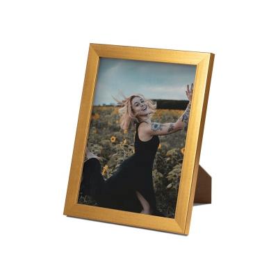 China Decorative frame&picture frame eco-friendly popular color aluminum ps plastic material size chinese frame photo frame supplies chinese hot stamping gold for sale