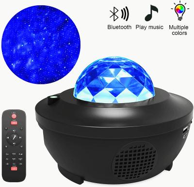 China Modern Starry Night Starry Colorful Light USB LED Music Player Romantic Laser Projector Lamp BT Speaker for sale