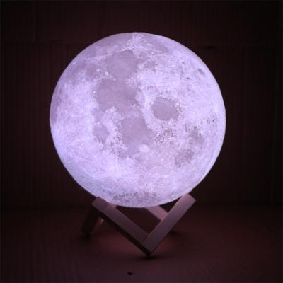 China 13cm 15cm 20cm Modern cNight Moon 3d Lamp Light Color And Shine Changeable for sale