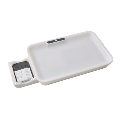 China Custom ABS Logo ABS Materials 2000mah 7 Colors Electronic Scale Led Glow Rolling Tray for sale