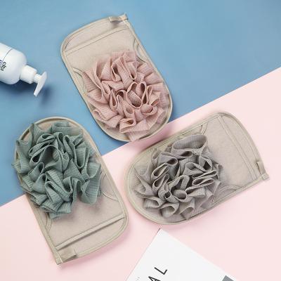 China EXFOLIATING High Quality Bath Scrub Body Sponge Glove Brushes Bath Mesh Brush Bath Shower Glove for sale