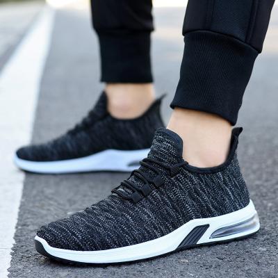 China CUSHIONING couple patterns fly EVA Bottom Joggers Running Men outdoor knitted shoes casual sport, running shoes for men low for sale