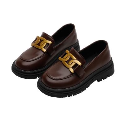 China Fashion PU Children Girls Lit Outdoor Rubber Bottom Flat Stylish Shoes for sale