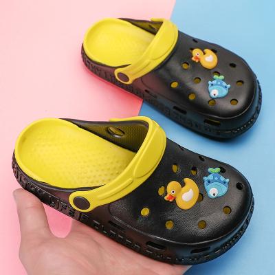 China New Fashion Waterproof Thick Bottom Lit EVA Kids Indoor Slippers Boys for sale