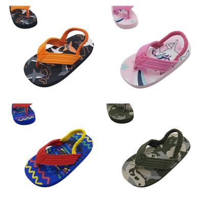 China Special Design Waterproof Camouflage EVA Flip Flop Home Slippers For Children for sale