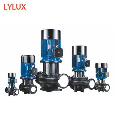 China Commercial Buildings Discharge Diameter DN100 / DN125 Single Stage Vertical Inline Pumps For Office Building / Shopping Mall / Hot Water System for sale