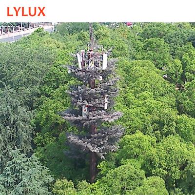 China City/Park/Mountain/Island code CE/BS/ASTM/AS designed 25m light brown camouflaged pine tree tower, bionic tree tower for sale