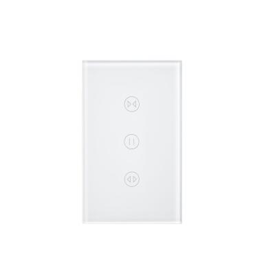 China Tuya standard Smart USA WiFi Alexa Curtain Switch from ABS M.DAY USA Alexa Google Home for sale