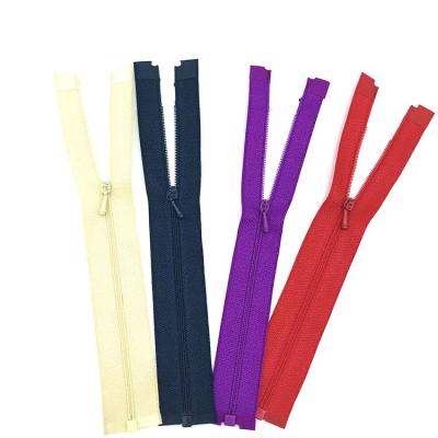 China Auto Lock 0# Customized Mini Nylon Zipper Open End Zipper For Toys Clothes for sale