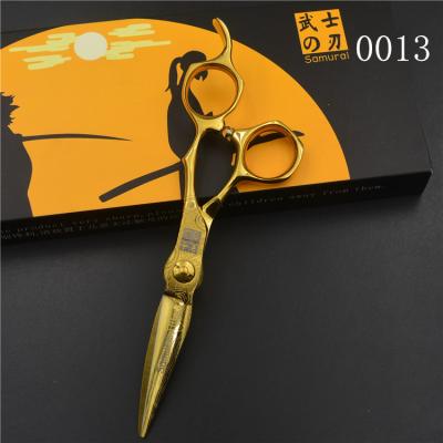 China Hair Scissors 0013 Damascus Scissors Gold Professional Hair Scissors for sale