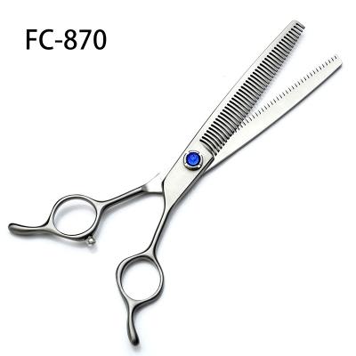 China FC-870 Double Sided Teeth Scissors High Quality Durable Professional 7 Inch Teeth Scissors Dog Scissors Set for sale