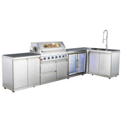 China Environmental Friendly High Quality Stainless Steel Outdoor Kitchen Bbq Cabinets Popular for sale