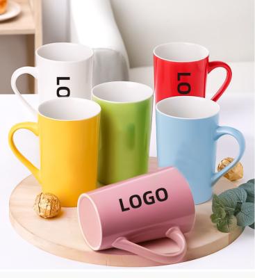 China Viable Custom Logo Printed Porcelain Coffee Ceramic Advertising Promotional Mug Custom Mug for sale